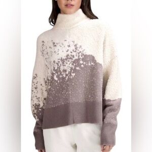 Lululemon Ombre Knit Textured Turtleneck sweater in a merino wool blend